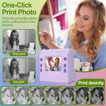[Instant Print Camera]Social Gift: All-In-One Instant Camera & Portable Photo Printer For Adults - Capture & Print 1080P HD Photos/Videos In Seconds With Fun Filters, Perfect For Travel, Christmas, Birthdays - Ready-To-Gift For Him, Her, Couples & Friends (1300mAh Rechargeable)