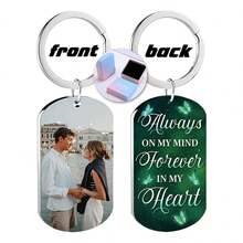 Customized Memorial Badge, Personalized Metal Keychain, Engraved Photo Necklace, Fashionable Pendant, Exquisite Customized Gift, Holiday Commemorative Items,Festive Calendar - Multicolor - View 58