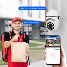 JOOAN 1 Unit Professional Security Camera, ABS Construction, Contemporary White Dome Design With Pan-Tilt Function, Motion/Sound Detection, Color Night Vision, 2-Way Communication, Cloud Storage Compatibility, 5X Digital Zoom, Ideal For Year-Round Home Protection - Elegant White - View 8