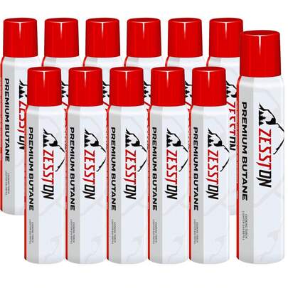 5.07oz White Butane Refill Cans - Replacement Canisters Refill Accessories - Premium Butane, For Kitchen
