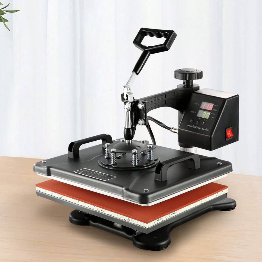 8 In 1 Heat Press Machine, 12" X 15" Digital Transfer T-Shirts, Mug, Hat, Cap With Plate - 查看 1