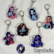 Katseye Keychain, Kpop Fans Merch Goods, Cartoon Cute Keychain, 2D Acrylic Flat Keychain, Bag Pendant Keychain, Collection Gift, Valentine's Day Gift, Birthday Gift