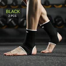 VBOSI 1 Pair Unisex Ankle Support Sleeve, Suitable For Running, Basketball, Fitness And Other Sports - Black - View 8