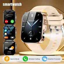 ERUN The Latest Smartwatch With Touch + Physical Buttons, Magnetic Charging, 180 MAh Battery, Water Drink Reminder, Sleep Monitoring, Call Reminder, Message Reminder, Sedentary Reminder, Alarm Reminder, Stopwatch, Bluetooth Calling, Bracelet Finder, Wrist Raise To Light Up Screen, Weather Notification