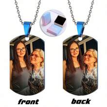 Customized Memorial Badge, Personalized Metal Keychain, Engraved Photo Necklace, Fashionable Pendant, Exquisite Customized Gift, Holiday Commemorative Items,Festive Calendar - Multicolor - View 43