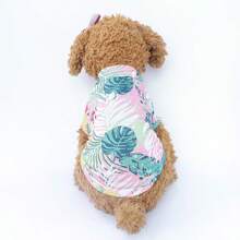 Pet Clothes, Cat & Dog Shirts, Summer & Autumn Beach Style For Small & Medium Pets - Pink - View 1