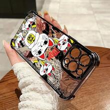 Hot Anime New Dandadan Design  16, 15, 14, 13, 12, 11 Pro Max, X, XR, XS Max, 8, 7 Plus Phone Case - Shockproof Transparent Soft Back Cover - 黑色 - 查看 4