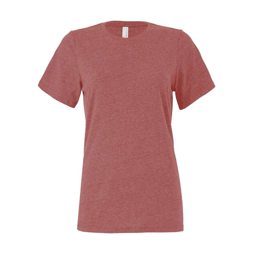 Womens/Ladies CVC Jersey Relaxed Fit ShortSleeved TShirt (Heather Mauve) - Mauve Purple - View 1