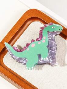 发夹 1 件女式新款渐变色恐龙夹卡通可爱小恐龙发夹后脑勺发尾发夹配饰发饰优雅爪夹，学校用品，学院秋季配饰秋冬度假装女士 - 彩色 - 查看 19