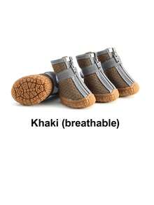 4双防水透气狗狗鞋 | 防滑、保暖、耐用 | 适合小型、中型和大型犬 | 雨天和户外活动必备 - 保护爪子，圣诞节/生日礼物佳选