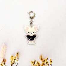 1 Piece, ,Spell Back Key Chain, Cartoon Photo Card, Bag Pendant, Cheng Xiao Lu Guangxia Cartoon Surrounding, Acrylic Key Chain Animation Surrounding, Party Gifts, Backpack Pendant.