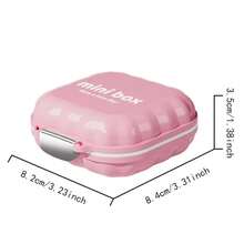 1 件迷你便携式药盒，防水每周药物整理盒，7 天 3 次隔层 - 彩色 - 查看 11