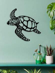 2/1 pièce Décoration murale en métal de tortue de mer, décoration de maison côtière, convient pour la maison, la chambre, la salle de bain, le jardin, la cour, le balcon, le café, décoration murale pour les amateurs de l'océan, décoration de chambre, le meilleur cadeau idéal pour Noël, Halloween, Thanksgiving, pendaison de crémaillère, anniversaire