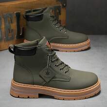 Men's Casual Outdoor Hiking Shoes - Army Green - View 2