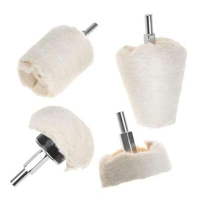 EstiloRuedas De Pulido Para Taladro, 4 Piezas Kit Rueda De Pulido De AlgodóN Para Pulir Llantas MagnéTicas, Aluminio, Acero Inoxidable, CromoVersióN Mejorada