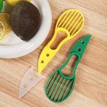 3-In-1 Avocado Slicer, Shea Kernel Butter, Fruit Peeler, Paper Cutter, Pulp Separator, Plastic Knife, Vegetable Tool Gadget - Multicolor - View 11