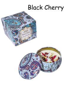 4/1 Scented Candle Set With Colorful Box, Multiple Scent Combinations, Pleasant & Rich Fragrance, Smokeless, Long Burning Time - Christmas Gift Ideal For Family & Friends,Christmas Candle,Gift Sets For Women For Wedding, Birthday, Festivals, Wedding Souvenirs,Aromatherapy Candles For Home,Candle Present For Men And Women, For Birthday Christmas Day Yoga Bath, Valentine's Day Gift, Home, Hotel Decoration, Retro Pattern Design, Soy Wax, - Multicolor - View 70