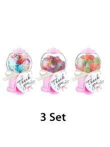 6/3/1 套装迷你扭蛋机，3.9 英寸糖果盒，含卡片和丝带，适合万圣节、圣诞节、生日、婚礼、婴儿派对奖品、礼物、派对回礼 - 彩色 - 查看 11