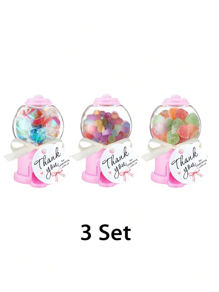 Set de 6/3/1 Máquina Gashapon Mini, Caja de Caramelos de 3.9 Pulgadas con Tarjetas y Cintas, Adecuado para Halloween, Navidad, Cumpleaños, Boda, Regalos de Baby Shower, Regalos, Recuerdos de Fiesta - Multicolor - Añade 11