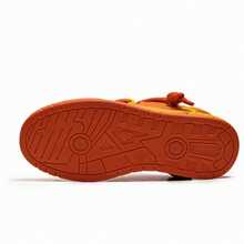 Versatile Retro Casual Student Sports Shoes For Men, Color Block Lace-Up Sneakers, Orange Skate Shoes, A Pair Of Fresh Color Shoes Suitable As Christmas Gift - Orange - View 8