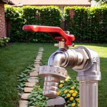 1pc High Flow G1/2 Zinc Alloy Garden Faucet, Ball Valve Body, Larger Water Flow, Suitable For Garden, Lawn, Patio, Kitchen And Bathroom