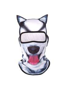 1pc Unisex 3D Animal Riding Face Mask, Outdoor Sports Headwear, Breathable Quick-Dry Ski Mask, Suitable For Daily Outings, Skiing, Vacation, Fishing