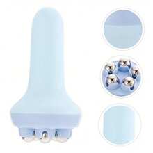 1 件手持按摩器，全身按摩工具，带滚轮按摩器手柄，360 度滚轮设计，缓解背部、颈部、关节、脚、肩部和腿部的肌肉疼痛，便携式设计 - 彩色 - 查看 1