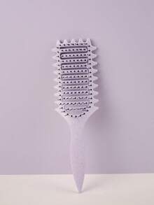 1pc Solid Color Curling Hair Brush, Made Of Nylon And Buckwheat Straw, Massage Function, Suitable For Dry And Wet Hair, Detangle And Smooth Hair, Suitable For All Styles And All Women With Curly Hair, Compact And Portable, Great Gift For Valentine's Day, Hair Accessories, Hair Styling Kit, Hair Tool Kit, Home Beauty Women Accessory Gifts ,Comb Hair ,Hair Styling Tools
