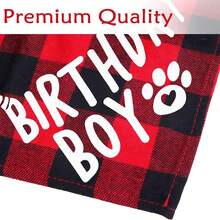 狗狗配饰狗狗生日围兜围巾，宠物生日派对用品三角形男孩狗狗围巾，搭配可爱狗狗生日帽，适合中小型犬和猫咪服装头饰 - 彩色 - 查看 5
