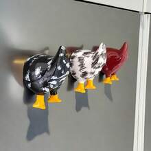 3pcs/Set Funny Chicken Butt Fridge Magnets, Resin Fridge Decor, Home Office Whiteboard Accessories, Kitchen Fridge Hanging Ornaments, Household Party Small Gifts