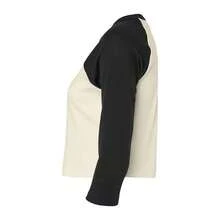 Womens/Ladies Baby MicroRib Raglan 3/4 Sleeve TShirt (Natural/Black) - Beige - View 3