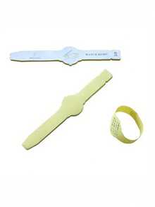 50 pezzi Braccialetti adesivi riutilizzabili - Colore casuale, fasce memo indossabili con design ergonomico per scuola, ufficio, programma, promemoria riunioni, gestione attività, organizzatore moderno, scrittura fluida, strumento di promemoria per persone occupate