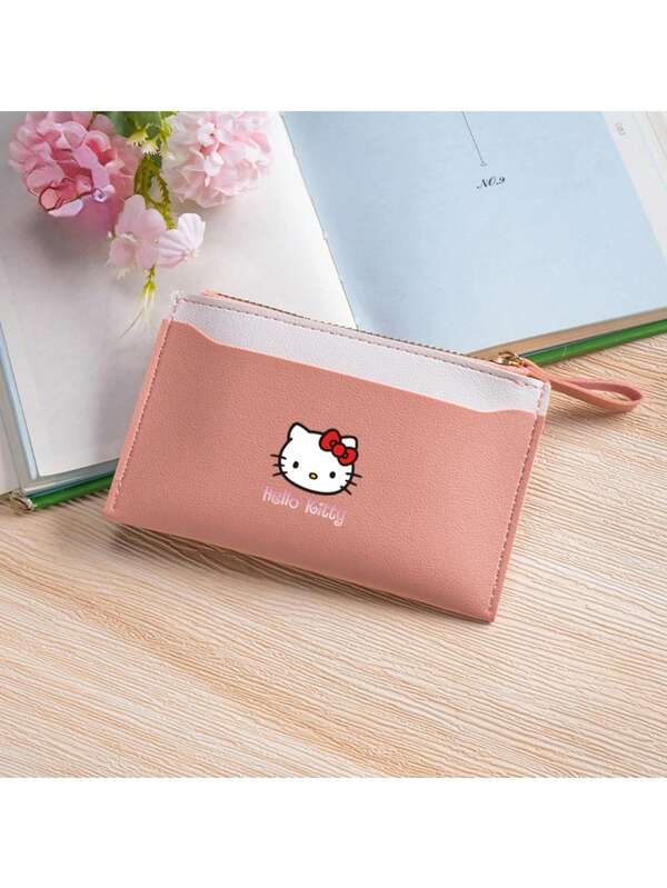 Sanrio Sanrio Hello Kitty Minimalist Wallet Card Holder For Women And Men - Lightweight, Portable Cash And ID Holder With Coin Pocket, Zipper Closure, Credit Card Storage Pockets | Fashion Wallet | Zipper Closure, Compact Wallet Minimalist Wallet Card Holder For Women And Men - Lightweight, Portable Cash And ID Holder With Coin Pocket, Zipper Closure, Credit Card Storage Pockets