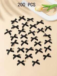 30/50/100 件纯色丝带蝴蝶结、内衣配件、袜子配件、丝带蝴蝶结、丝绸蝴蝶结、礼品、礼盒装饰、包装、装饰用品、丝带蝴蝶结