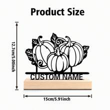 Fashion Personalized Custom Motorcycle Silhouette Custom Biker & Car & Halloween Pumpkin Metal Art With Wooden Base Tabletop Decoration Unique Personalized Gift For Men - Perfect For Home, Office, Cafe Decor - Ideal For Valentine's Day, Christmas, New Year, Thanksgiving Home Decor And Accessories Halloween Decorations Christmas Gifts,Souvenirs,Reusable,Adorable,High-Quality,Elegant Living,Artful Living