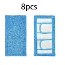 Flat Mop Replacement Heads, Washable Reusable Durable To Save Money, Microfiber Pad, High Absorption, Dry And Wet Dual-Use, Fit For Most Flat Mop, Easy To Clean, Home & Living, Household Cleaning & Personal Care, Cleaning Tools, Mop Sets, Flat Mop Cloth - 藍色 - 查看 9