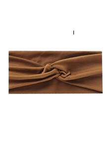 1 pieza Diadema elástica de unicolor para mujer, pañuelo de moda para maquillaje y deporte, diadema vintage, accesorio para el cabello, bandana para mujer