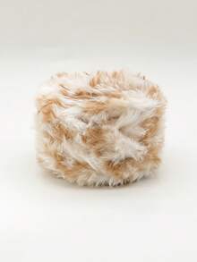 2/1pc 100g 钩针纱，彩虹混纺，奢华柔软人造毛皮纱球，羊毛纱，粗羊毛仿貂毛花式纱，粗羊毛手工编织纱，柔软纱 DIY 钩针编织纱线，用于衣服、圣诞帽