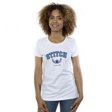 Disney Womens/Ladies Lilo And Stitch Collegial Cotton TShirt (White) - White - View 1