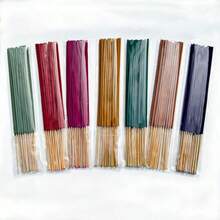 22 cm/8,66 pouces Bâtons d'encens en bambou faits main pour femmes, 24 pièces/paquet, 12 options de parfums différents, propre avec moins de poudre, convient pour la maison, l'hôtel, la chambre, arôme de longue durée pour éliminer les odeurs et purifier l'air