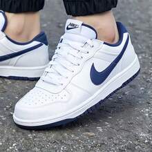 Nike Men's 2026 New Big Logo Skateboard Shoes, Casual Sports Sneakers, Low-Top White Shoes 355152-140 - White - View 4