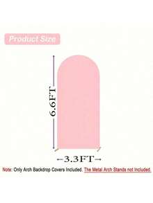1pc Pink Wedding Arch Backdrop Stand Cover, Chiara Dome Arch Backdrop Stand Cover, Birthday Party Ceremony Decoration, Event Arch Cover, Ceremony Pink Wedding Decor