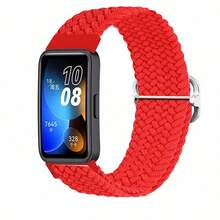 Nylon Sport Loop Uhrenarmband Ersatz Armband kompatibel mit Huawei Band 8/9/10 Smartwatch Zubehör Armband langanhaltend, leicht, verstellbar, weich, bequem, atmungsaktiv für Herren, Damen, Unisex Fitness Laufen