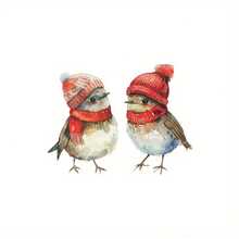 1 pièce Sticker mural de maison d'oiseau, décoration murale de Noël, sticker de fenêtre en verre d'atmosphère d'oiseau avec chapeau de Noël, sticker statique pour salon, chambre à coucher, décoration de pièce, décoration de chambre, décoration de cuisine, décoration murale