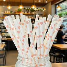 Un paquet de 100 pailles en papier rose de 6x197mm, fabriquées à partir de matériaux épais et sans odeur, naturellement, avec un bord plat résistant aux rayures. Convient pour les boissons comme le thé au lait, le jus, le café, le cola, l'eau de noix de coco, etc. C'est la paille préférée pour les événements, les rassemblements, les fêtes, le camping, les pique-niques, etc.