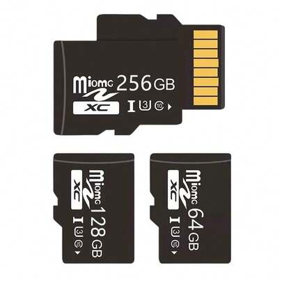1 pieza Tarjeta de Memoria Mini TF/SD - Alta Velocidad Clase 10 U3, Capacidad de 32GB a 256GB Disponible - Proporciona un Rendimiento Confiable para Teléfonos Inteligentes, Tabletas y Otros Dispositivos