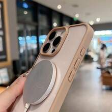 Transparent Magnetic Protective Phone Case, Shock-Proof Cover, Suitable For Samsung S25 Ultra, S24 Ultra, S23 FE, S22+ - Desert Gold - View 6