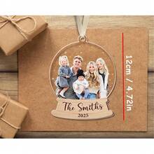 Custom Photo Ornament, Personalized Family Photo Christmas Ornament, Family Photo Ornament, Family Keepsake Gift, Family Christmas Decor