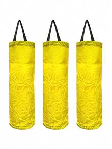 3pcs Kitchen Wall Mounted Storage Bag, Grocery Bag Holder, Mesh Hanging Storage Bag Dispenser, Foldable Garbage Bag Organizer, High-Capacity Shopping Bag Sorting Hanging Bag