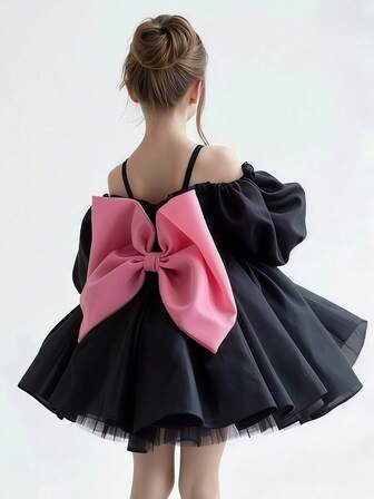 Tween Girl Halloween Costume, Teenage Girls Elegantbowknotw Dress, Princess Dress Suitable For Holiday Party, Wedding, Birthday, Important Occasions